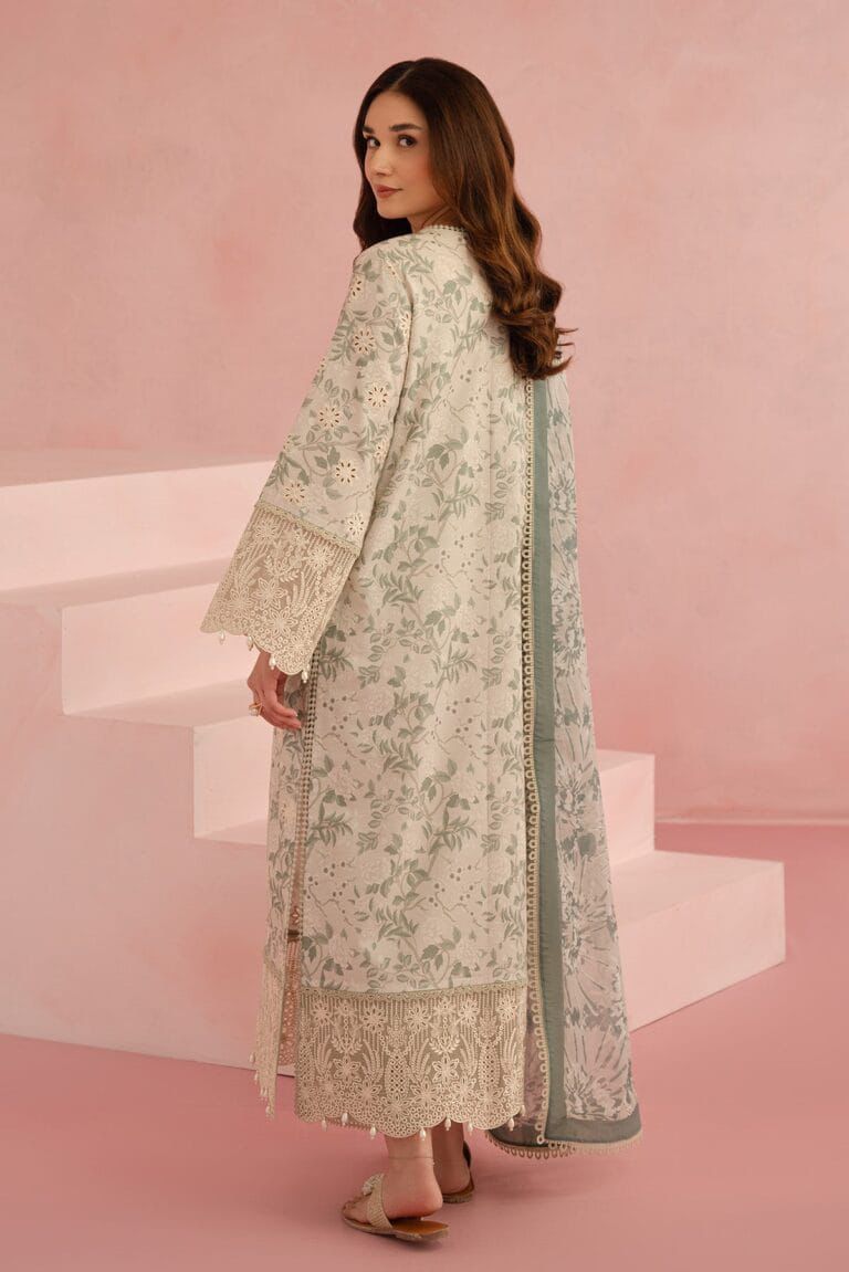 AFROZEH  Luxe Embroidered 3 Piece Women’s Dress