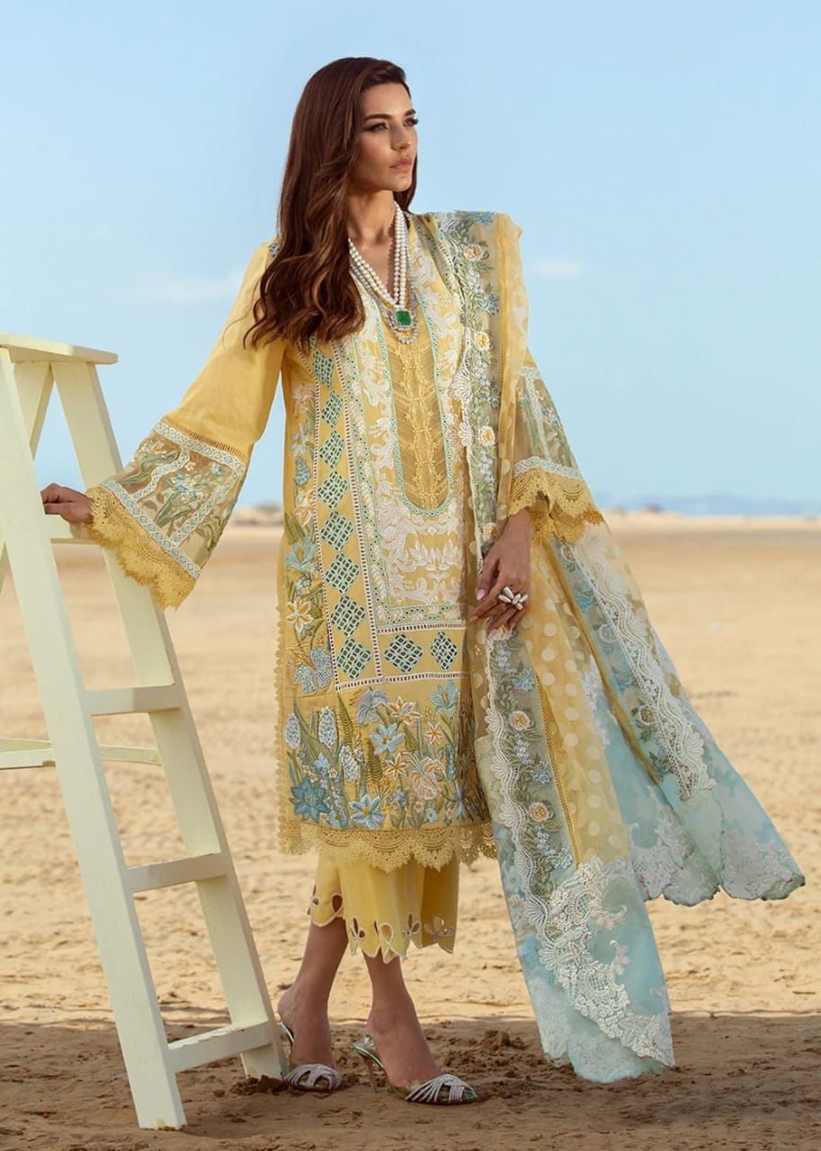 CRIMSON Premium Unstitched Lawn Suit